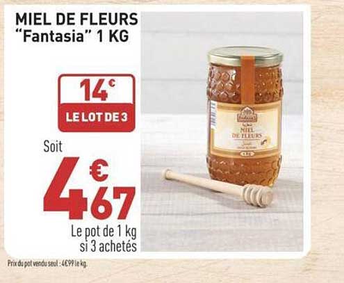 miel de fleurs "fantasia" 1 kg