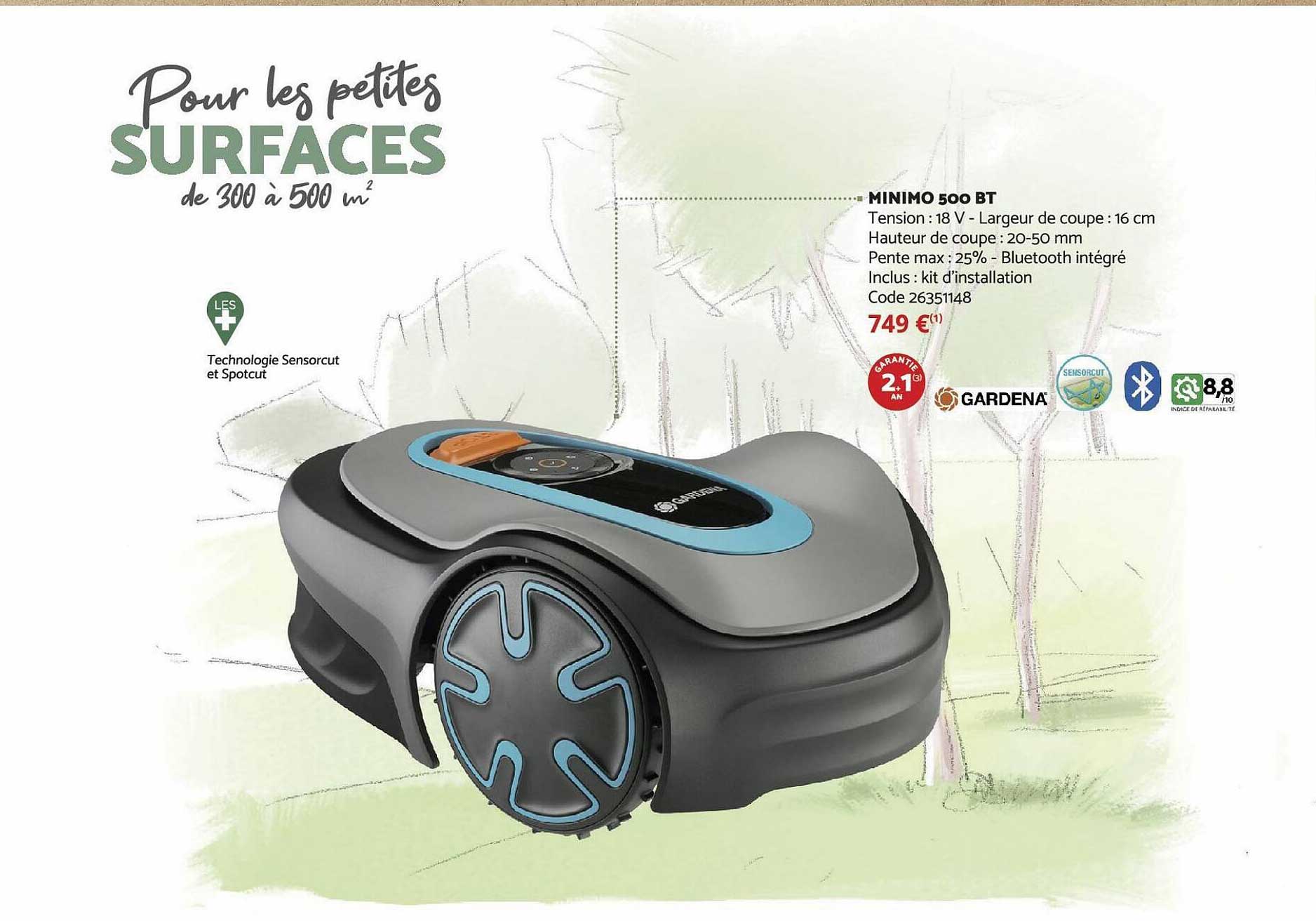 minimo 500 bt gardena