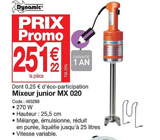 Mixeur Junior Mx 020 Dynamic