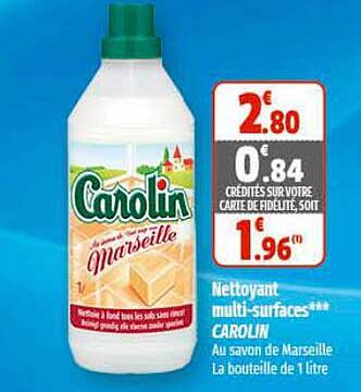 nettoyant multi-surfaces carolin