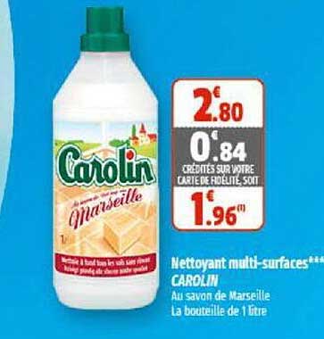 nettoyant multi-surfaces carolin