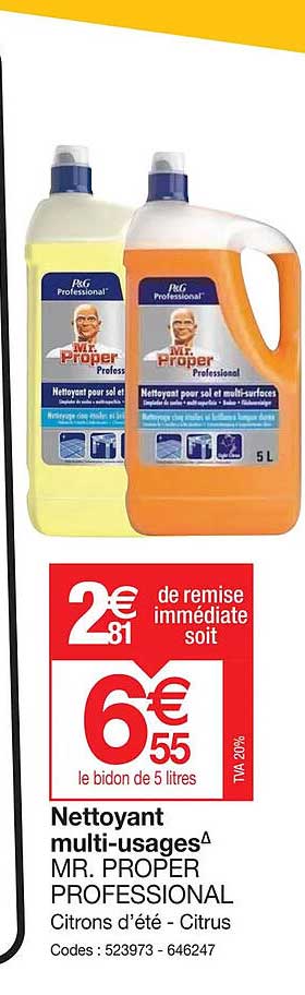 nettoyant multi-usages mr. proper professional