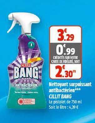 nettoyant surpuissant antibactérien cillit bang