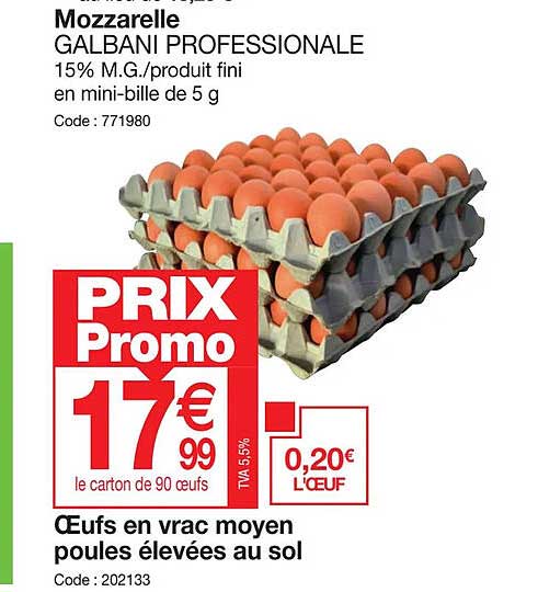 œufs en vrac moyen poules élevées au sol