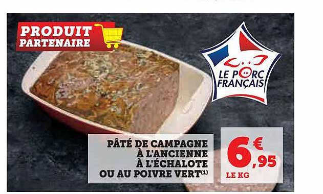 pâté de campagne à l'ancienne à l'échalote ou au poivre vert