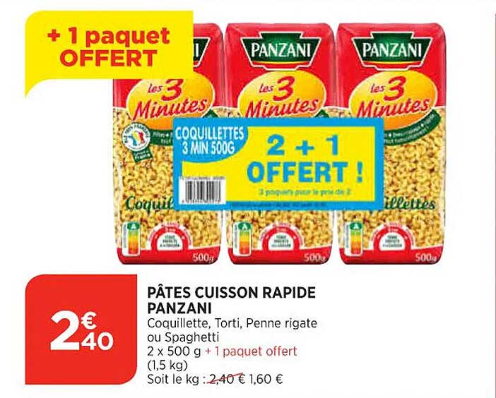 Pâtes Cuisson Rapide Panzani