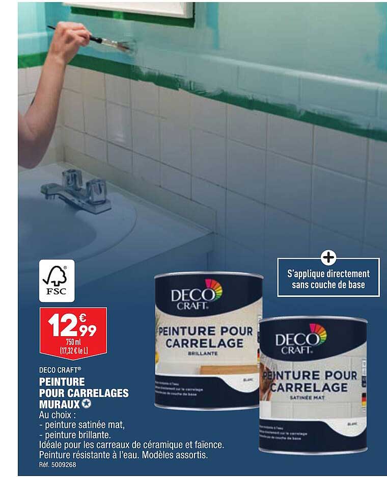 peinture pour carrelages muraux déco craft