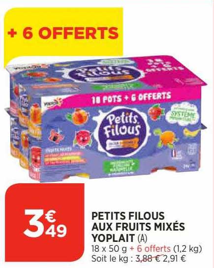 Petits Filous Aux Fruits Mixés Yoplait