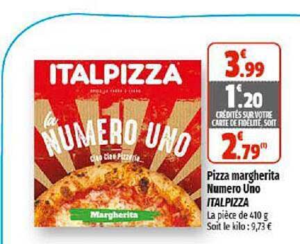 pizza margherita numero uno italpizza