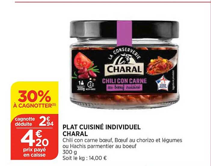 Plat Cuisiné Individuel Charal