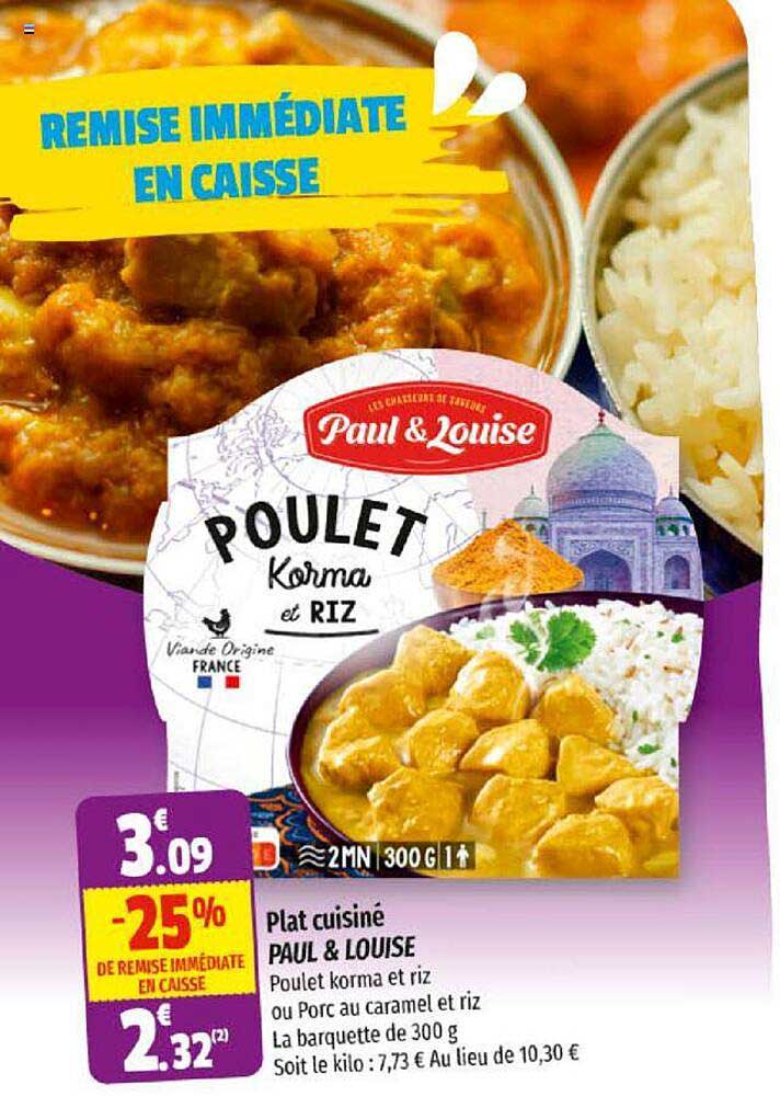 Plat Cuisiné Paul & Louise