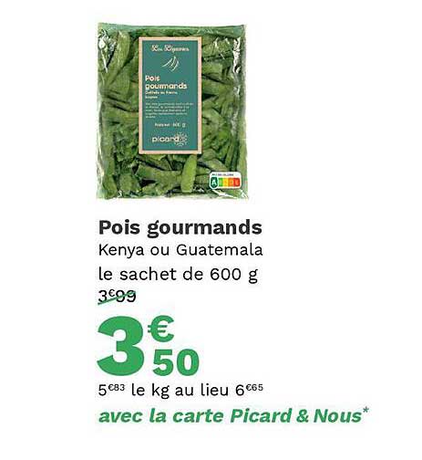 pois gourmands kenya ou guatemala