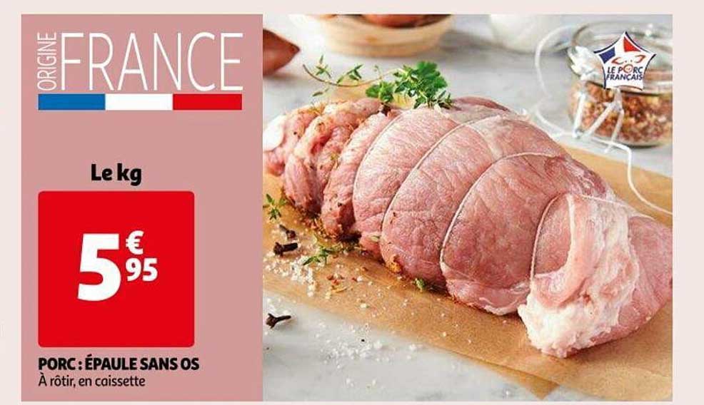 Porc : épaule Sans Os