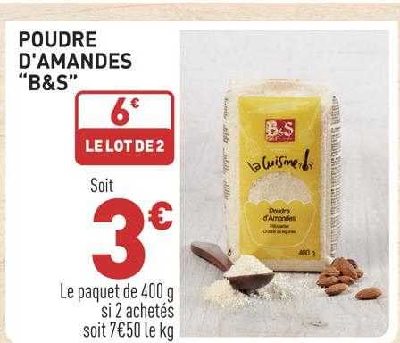 poudre d'amandes "b&s"