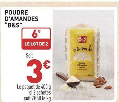 poudre d'amandes "b&s"