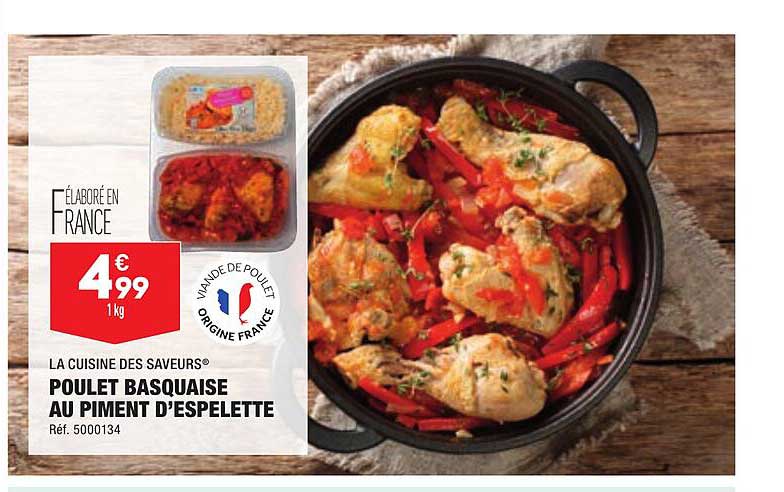 poulet basquaise au piment d'espelette la cuisine des saveurs