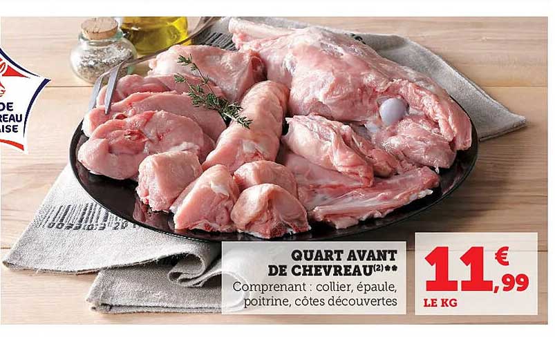quart avant de chèvreau