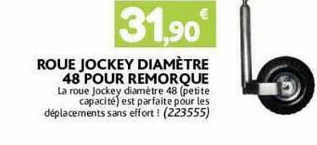roue jockey diamètre 48 pour remorque