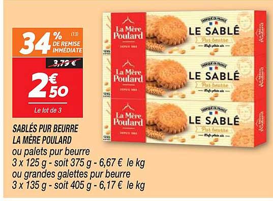 sablés pur beurre la mère poulard