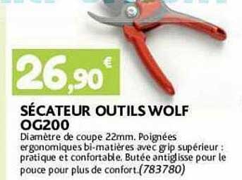 sécateur outils wolf og200