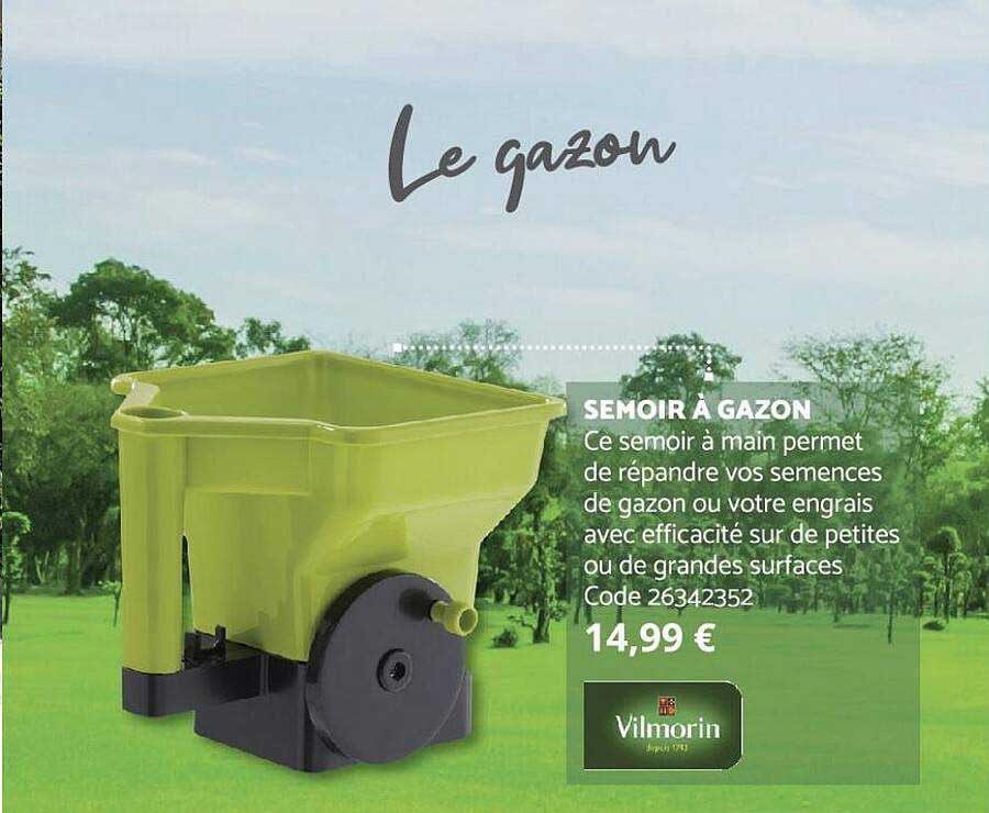 semoir à gazon vilmorin