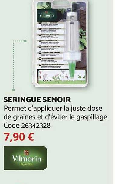 seringue semoir vilmorin