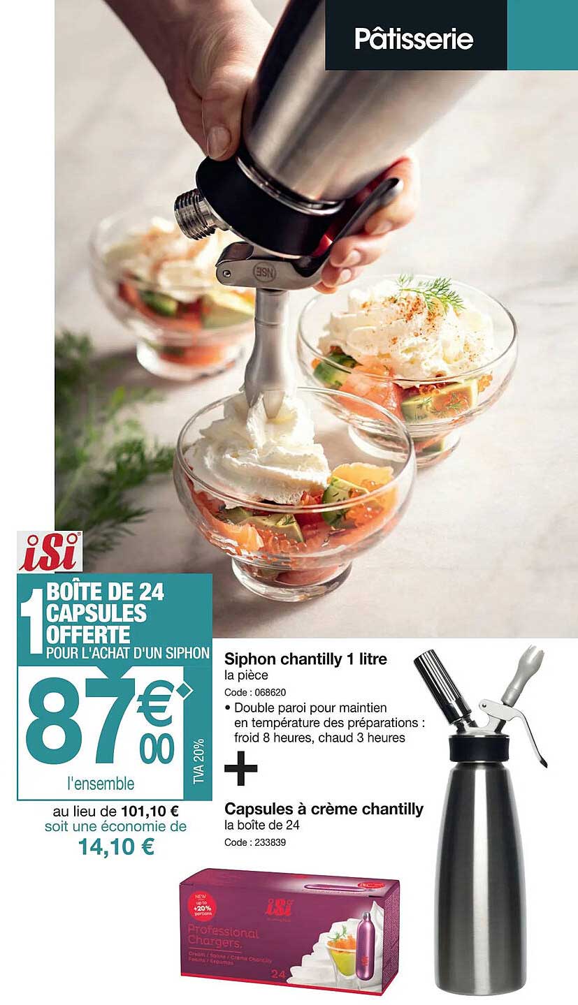 Siphon Chantilly 1 Litre