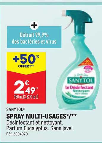 spray multi-usages sanytol