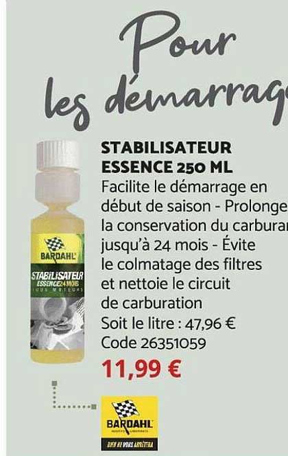 stabilisateur essence 250 ml bardahl