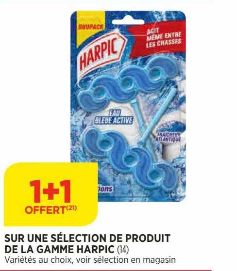 sur une sélection de produit de la gamme harpic