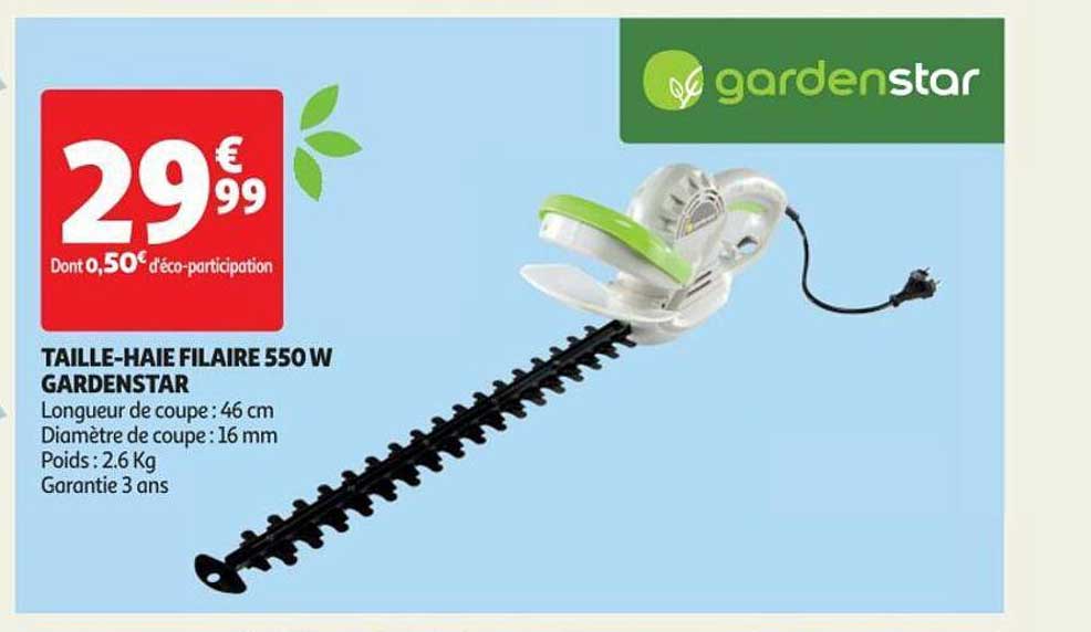 taille-haie filaire 550w gardenstar