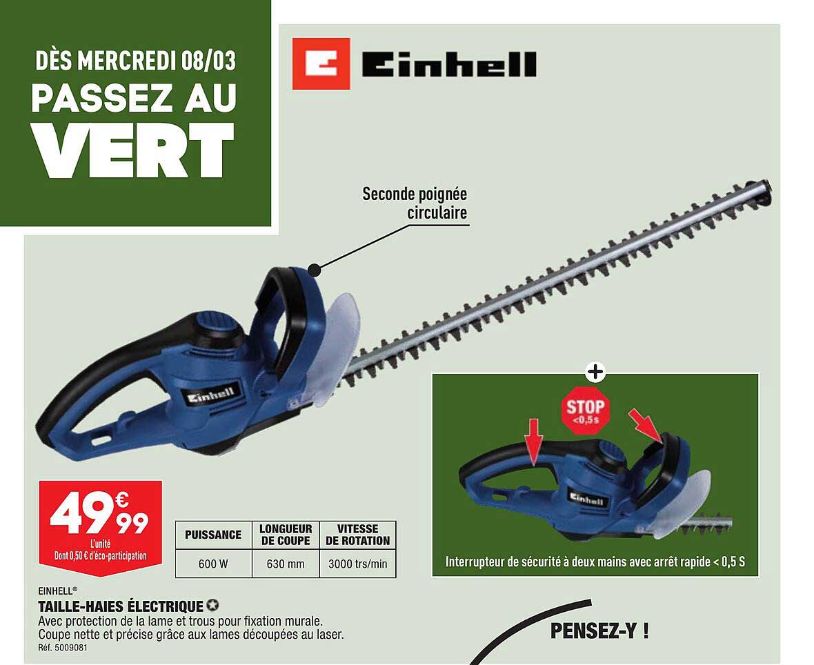 taille-haies électrique einhell