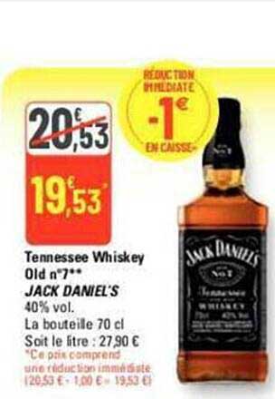 tennessee whiskey old n°7 jack daniel's