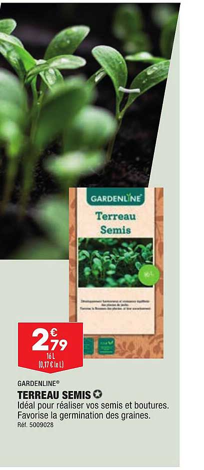 terreau semis gardenline