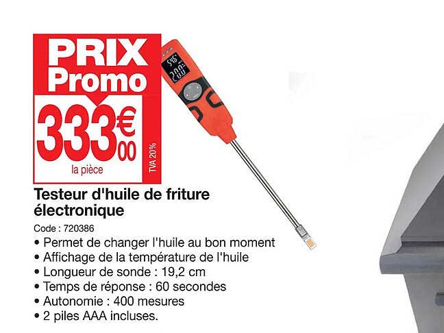 testeur d'huile de friture électronique