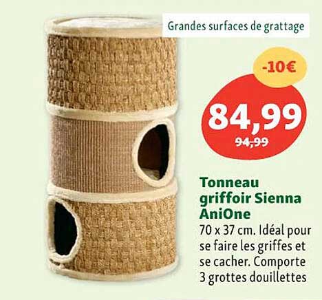 tonneau griffoir sienna anione