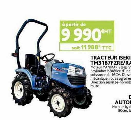 tracteur iseki tm3 18f zre ra