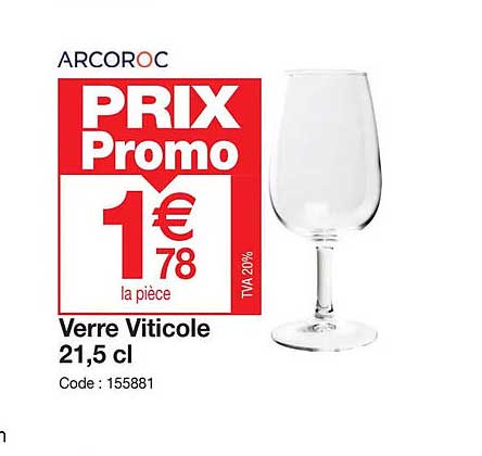 verre viticole 21,5 cl