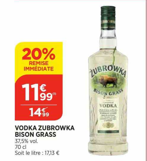 vodka zubrowka bison grass