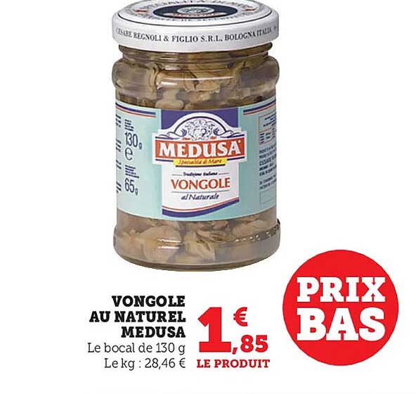 vongole au natural medusa