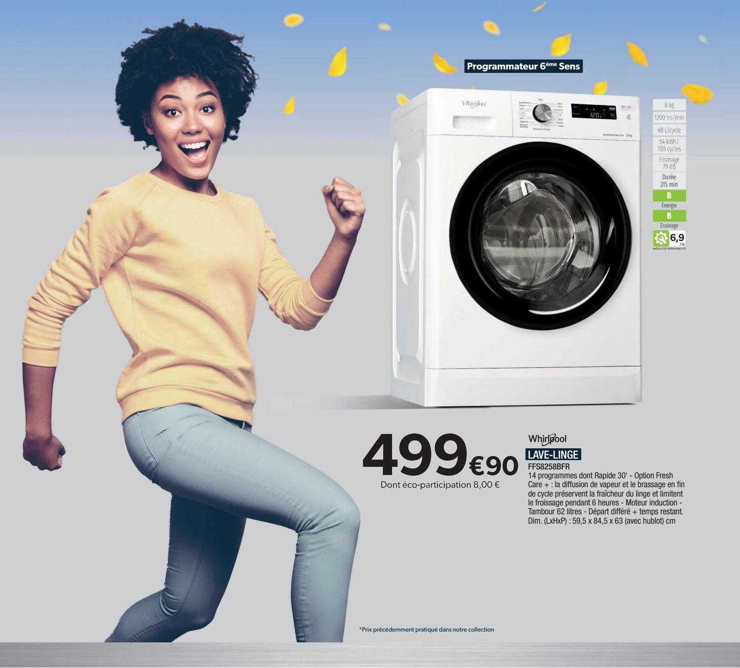 whirlpool lave-linge