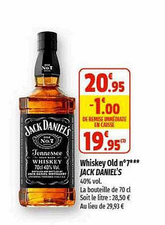 whiskey old n° 7 jack daniel's