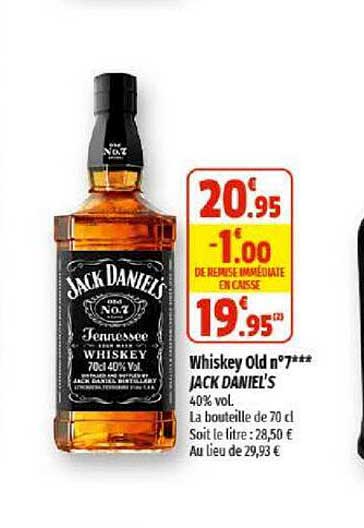 whiskey old n°7 jack daniel's