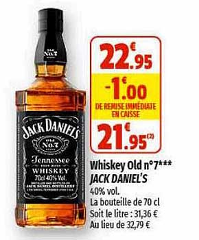whiskeys old n°7 jack daniel's