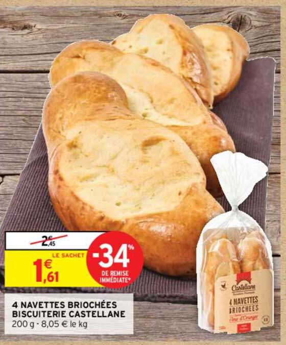 4 navettes briochées biscuiterie castellane