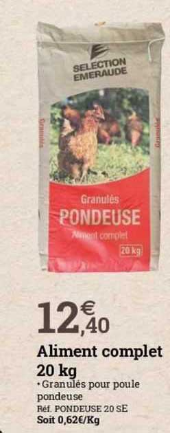 aliment complet 20 kg