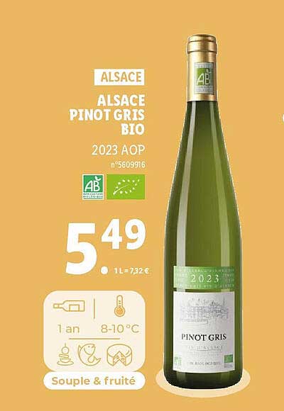alsace pinot gris bio 2023 aop