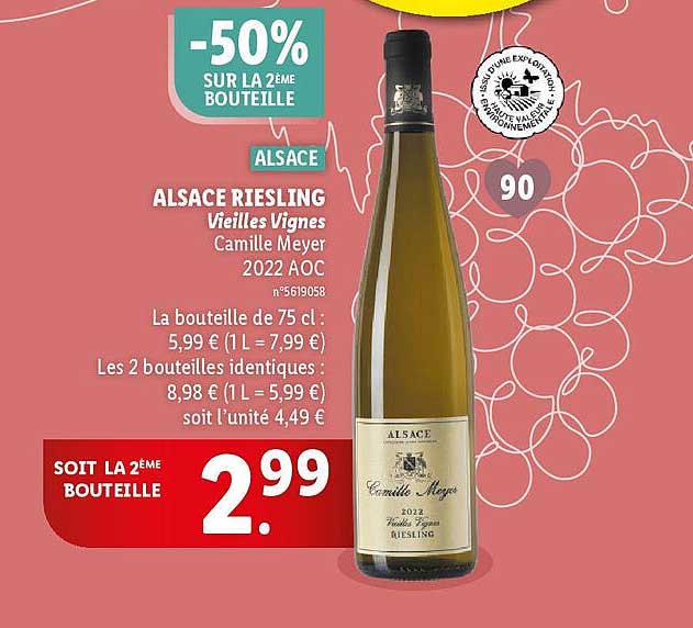 alsace riesling vieilles vignes camille meyer 2022 aoc