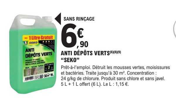 anti dépôts verts "seko"