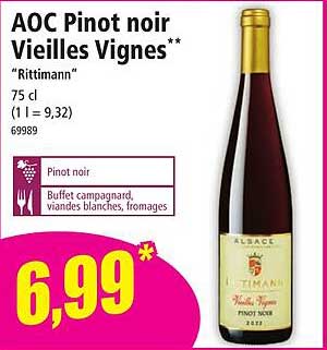 aoc pinot noir vieilles vignes